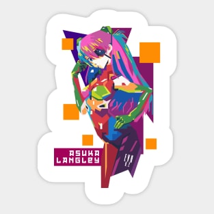 WPANIME - ASUKA LANGLEY Sticker